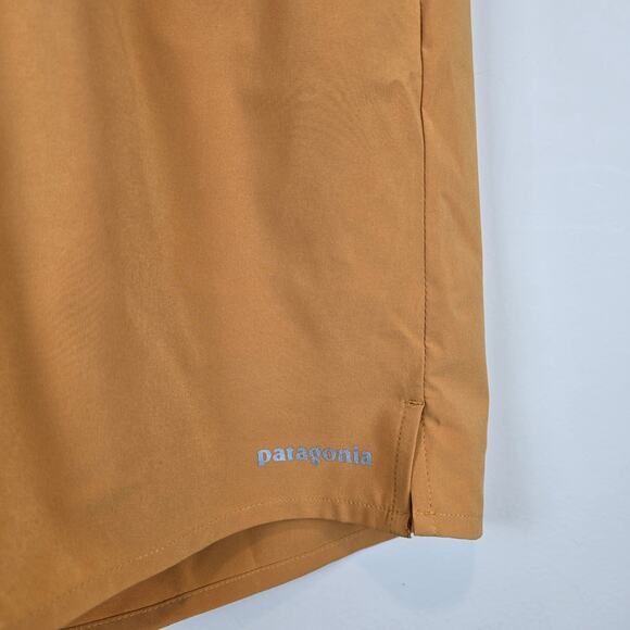 Patagonia Mens Multi Trails Shorts Size S 8" Inseam Golden Caramel Lined Running - Picture 2 of 4